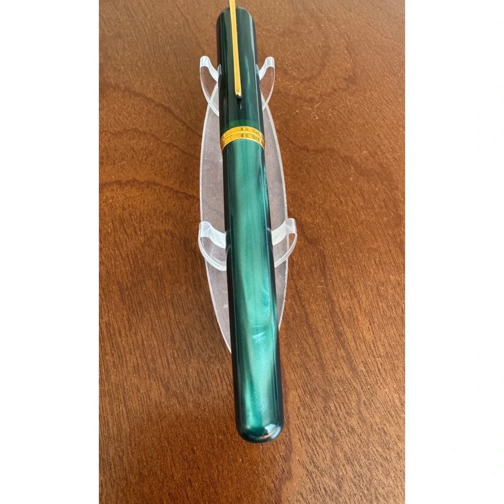 Visconti 1st Edition Green Marble Pericle Rollerball Pen RARE Vintage